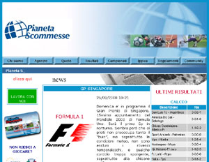 Entra in Pianeta Scommesse