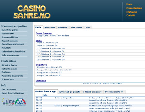 Scommesse Casino Sanremo